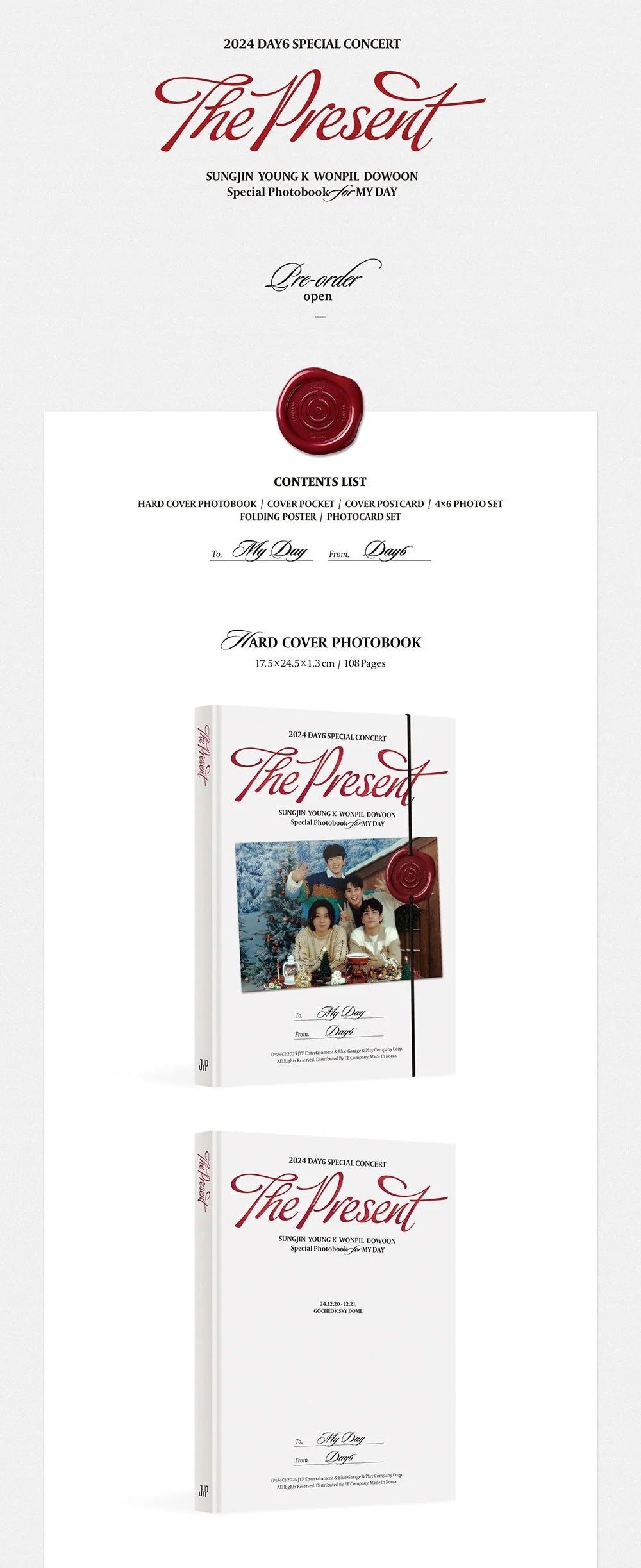 DAY6 - THE PRESENT 2024 DAY6 SPECIAL CONCERT PHOTOBOOK Nolae