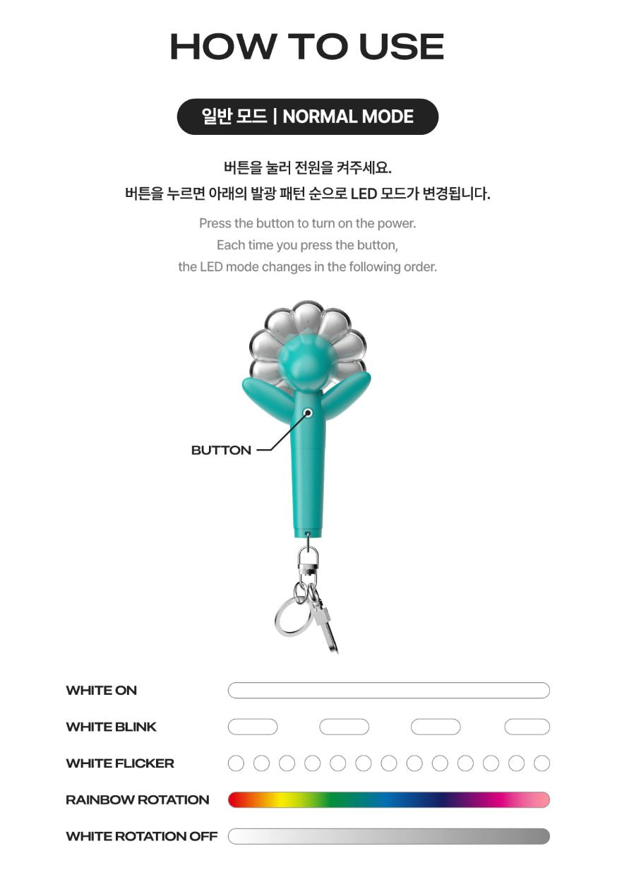 G-DRAGON (BIGBANG) - OFFICIAL MINI LIGHT KEYRING (MINT) Nolae