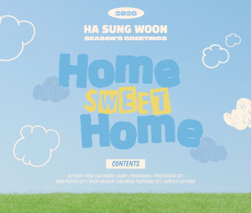 HA SUNG WOON - 2026 SEASON'S GREETINGS (HOME SWEET HOME) + Extra Photocard Nolae