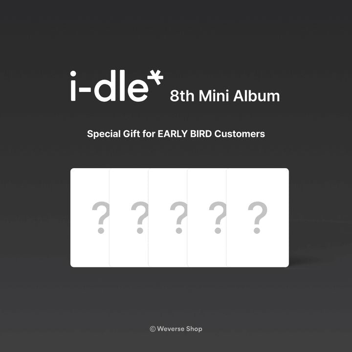 I-DLE - 8TH MINI ALBUM SET + EARLY-BIRD Weverse Gift Nolae