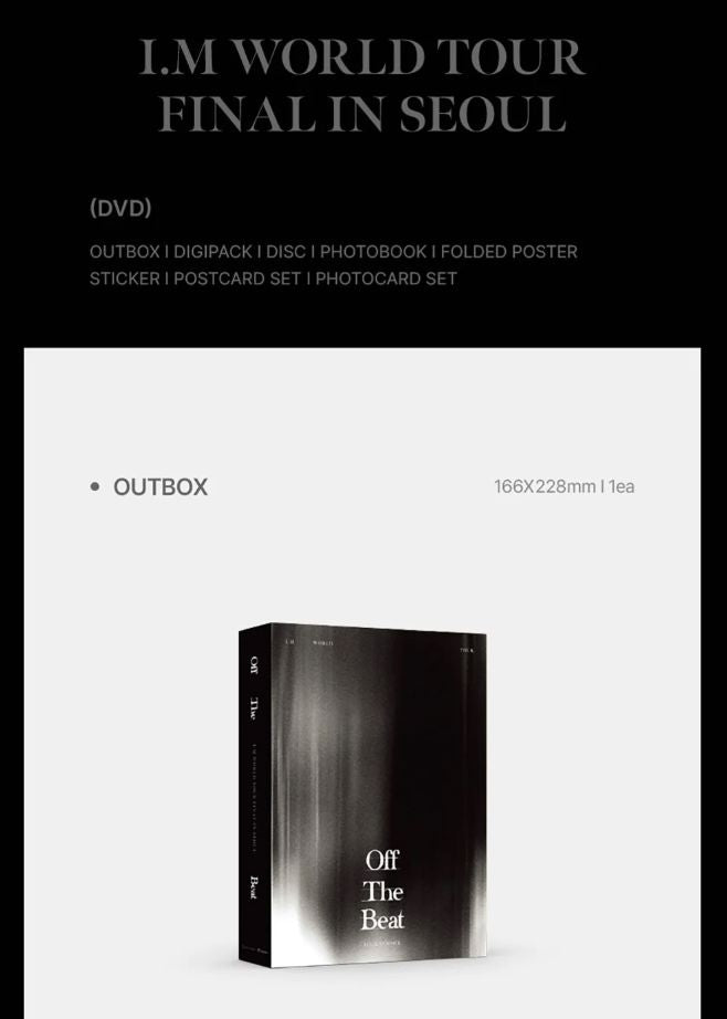 I.M (MONSTA X) - WORLD TOUR 'OFF THE BEAT' FINAL IN SEOUL (DVD & BLU-RAY) Nolae