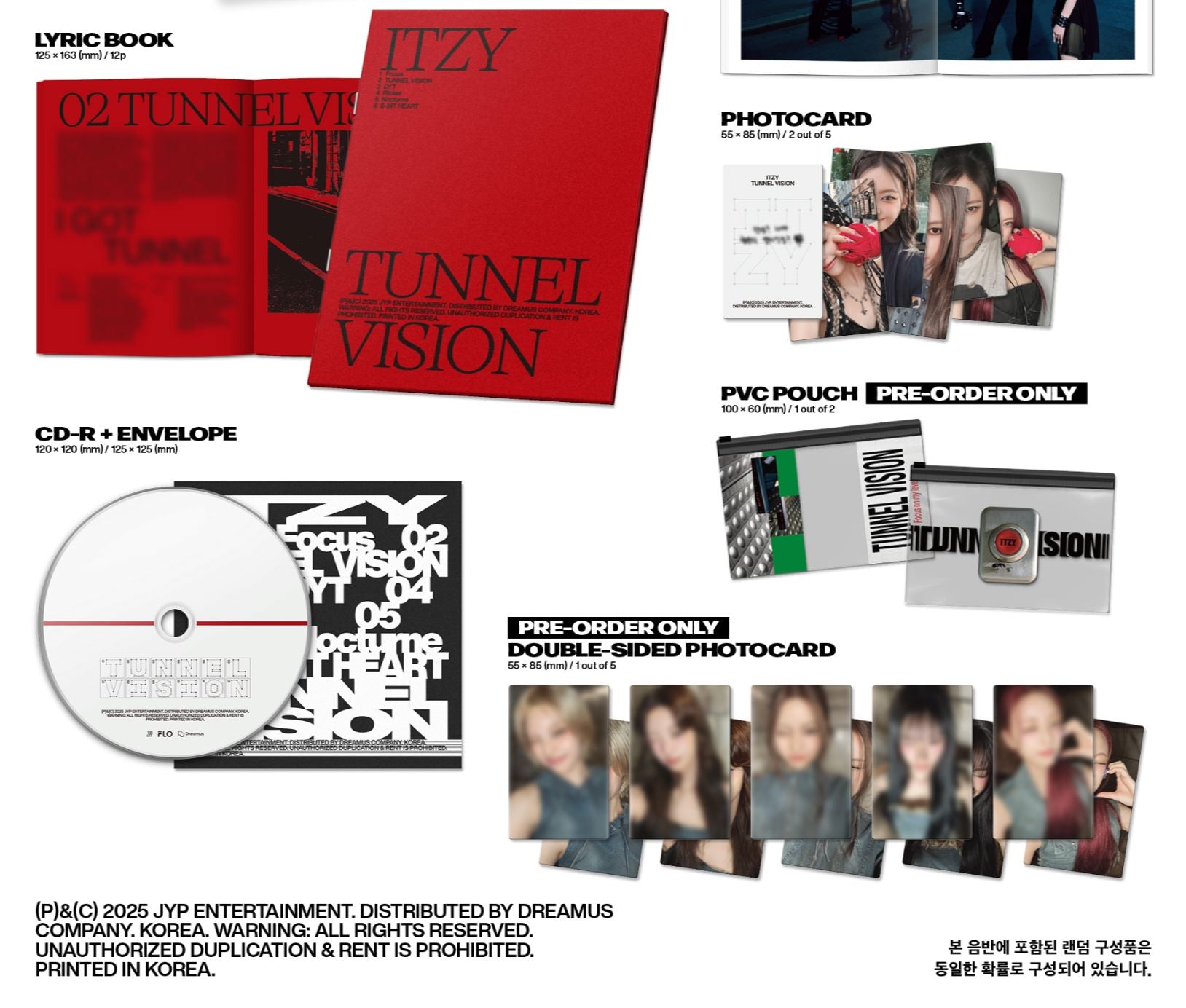 ITZY - TUNNEL VISION (BOX VER.) + FANS SHOP Photocard Nolae