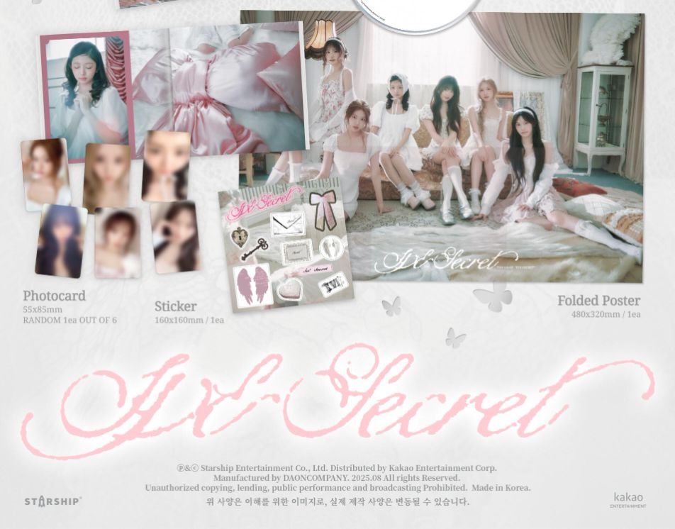 IVE - IVE SECRET (STANDARD & LOVED IVE SET) + Starship Square Photocards Nolae