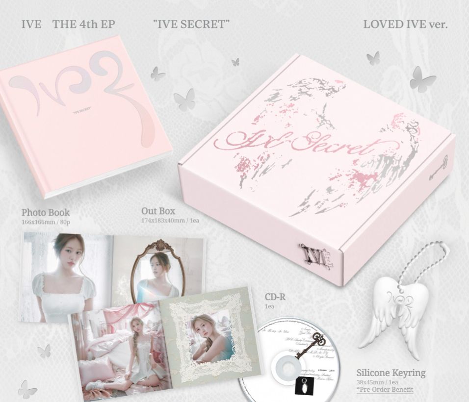 IVE - IVE SECRET (STANDARD & LOVED IVE SET) + Starship Square Photocards Nolae
