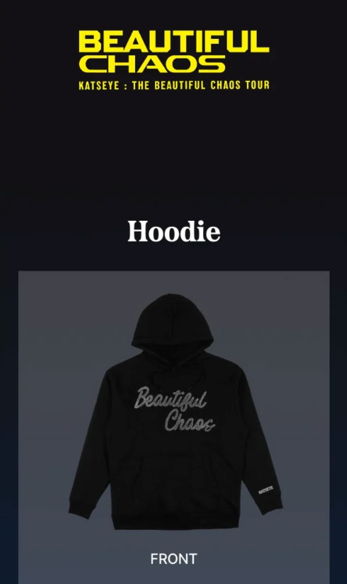 KATSEYE - T-SHIRTS & HOODIES (THE BEAUTIFUL CHAOS OFFICIAL MD) Nolae