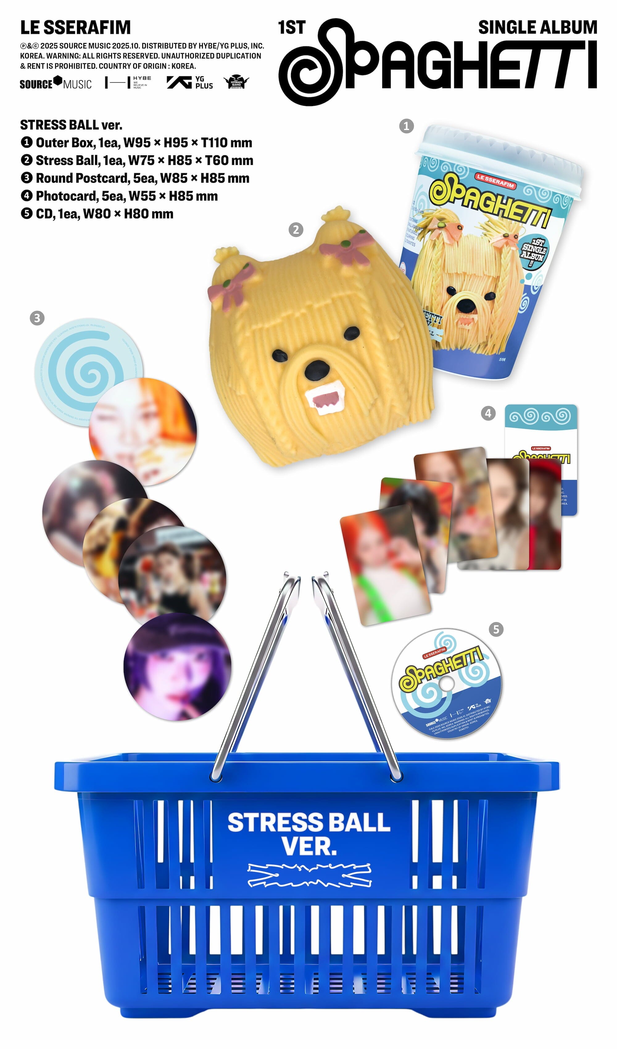 LE SSERAFIM - SPAGHETTI (STRESS BALL VER.) Nolae