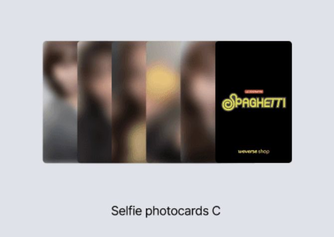 LE SSERAFIM - SPAGHETTI (STRESS BALL VER.) + Weverse Gift Nolae