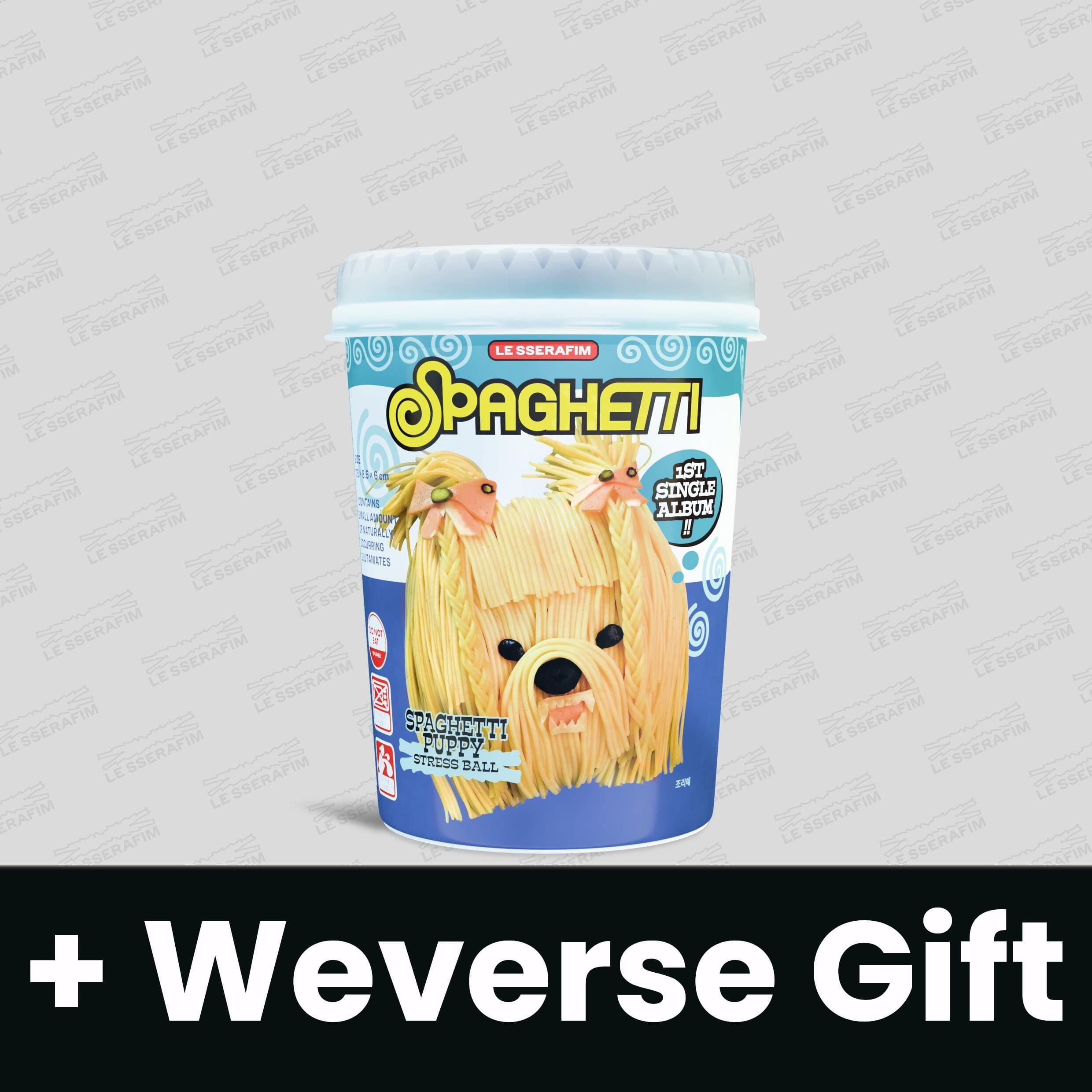 LE SSERAFIM - SPAGHETTI (STRESS BALL VER.) + Weverse Gift Nolae