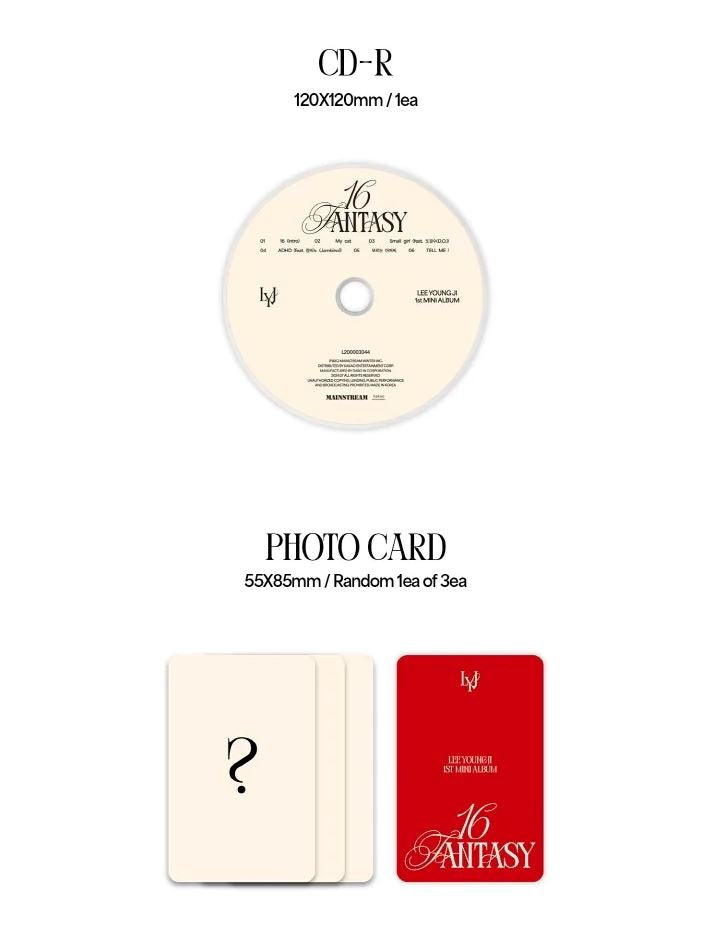 LEE YOUNG JI - 16 FANTASY (1ST MINI ALBUM) JEWEL VER.