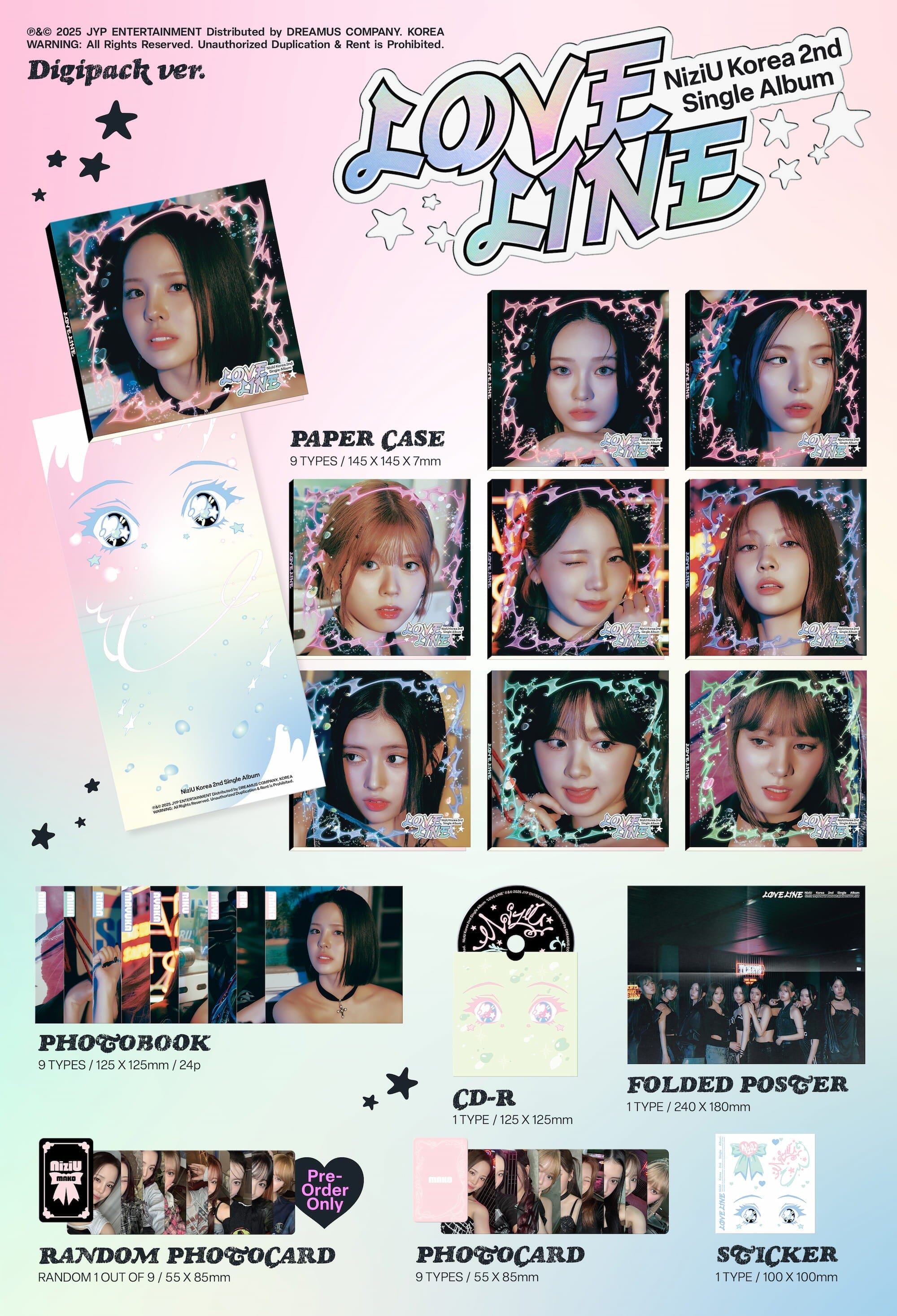 NIZIU - LOVE LINE (DIGIPACK VER.) Nolae