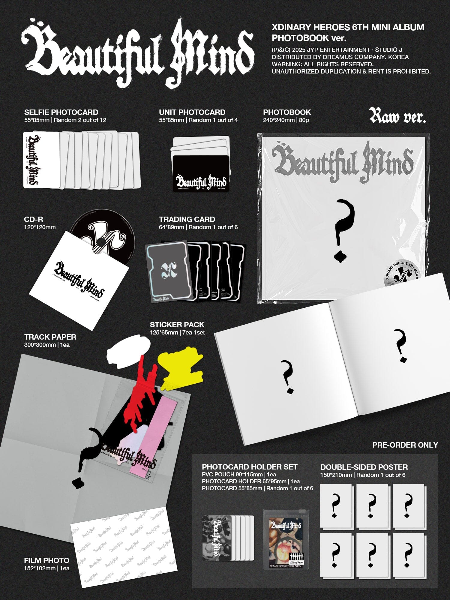 XDINARY HEROES - BEAUTIFUL MIND (PHOTOBOOK VER.) + Soundwave Photocard