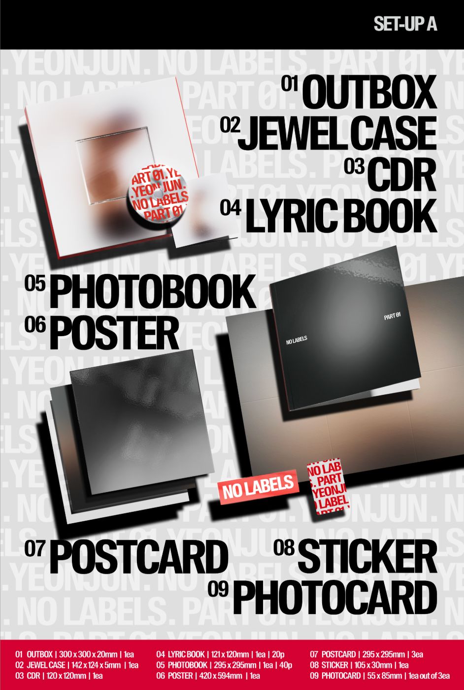 YEONJUN (TXT) - NO LABELS: PART 01 + Makestar Photocard Nolae