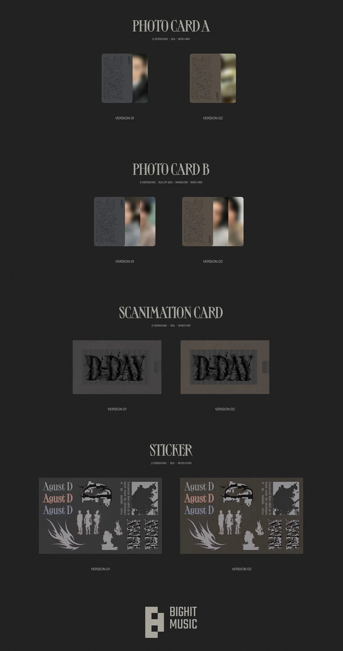 BTS SUGA (Agust D) - D-DAY (1ST SOLO ALBUM)