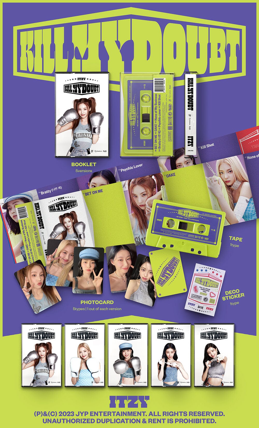 ITZY - KILL MY DOUBT (7TH MINI ALBUM) CASSETTE VER.