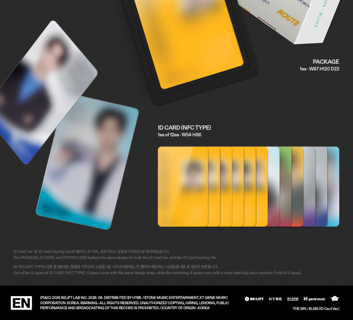 ENHYPEN - THE SIN: BLISS (ID CARD VER.)