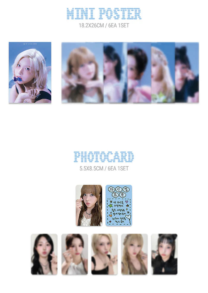 NMIXX - 2025 SEASON'S GREETINGS (FAIRY GIRLS) + JYP SHOP Photocard Set