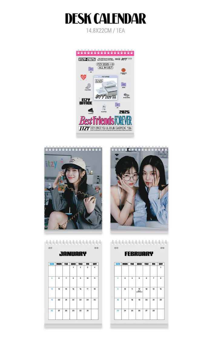 ITZY - 2025 SEASON'S GREETINGS (BEST FRIENDS FOREVER) + JYP SHOP Photocard Set