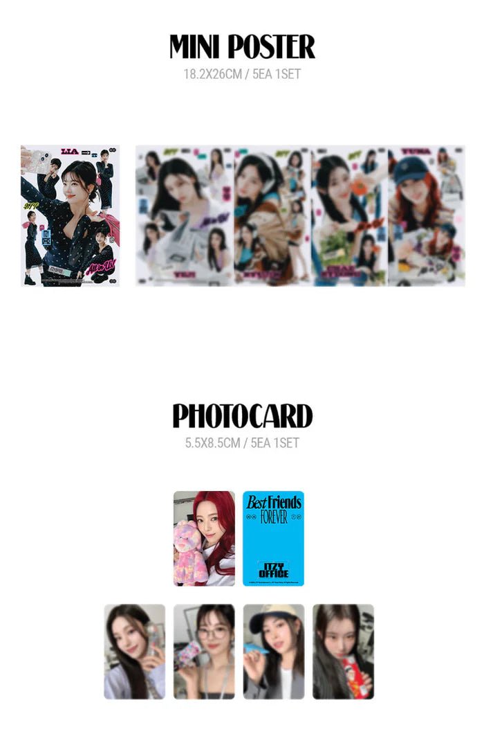 ITZY - 2025 SEASON'S GREETINGS (BEST FRIENDS FOREVER) + JYP SHOP Photocard Set