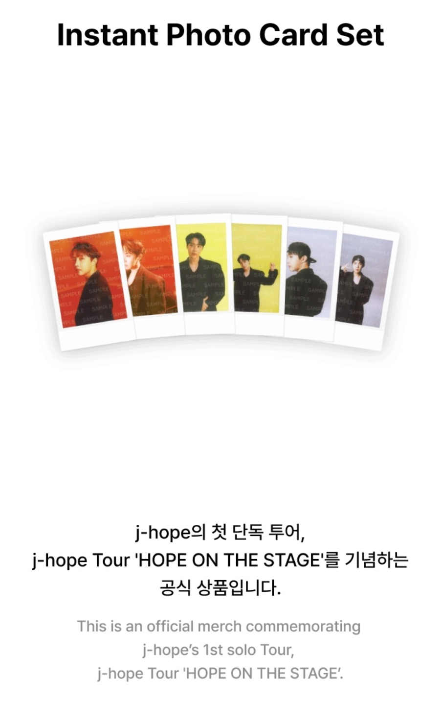 J-HOPE (BTS) - J-HOPE TOUR 'HOPE ON THE STAGE' MD