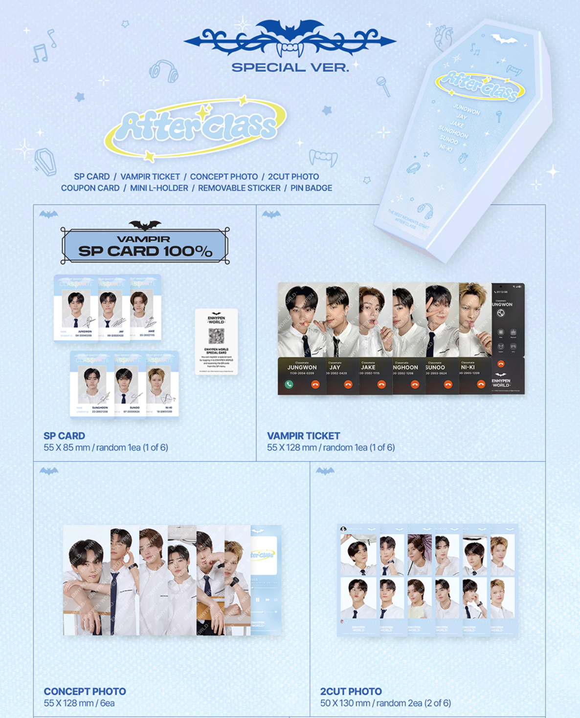 ENHYPEN - WORLD COUPON CARD COLLECTION (AFTER CLASS VER.)