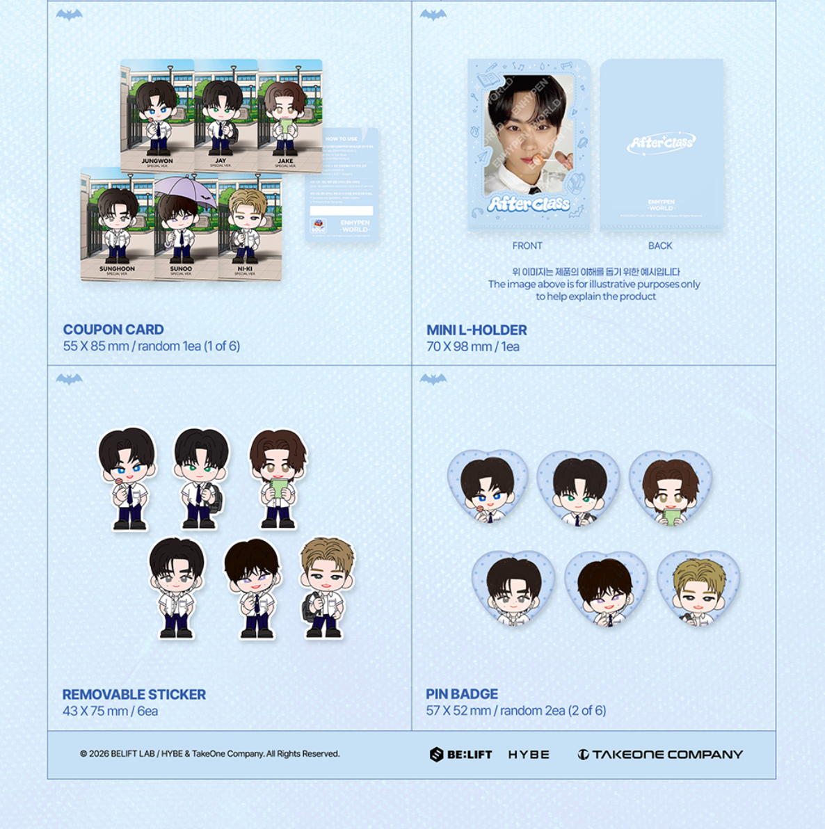 ENHYPEN - WORLD COUPON CARD COLLECTION (AFTER CLASS VER.)