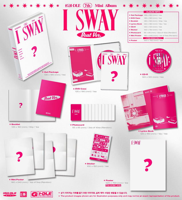 (G)I-DLE - I SWAY (7TH MINI ALBUM) + Apple Music Photocards