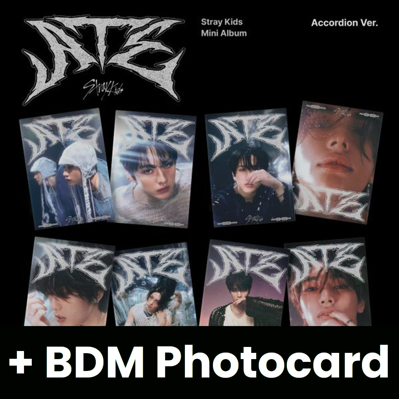 STRAY KIDS - ATE (9TH MINI ALBUM) ACCORDION VER. + BDM Photocard