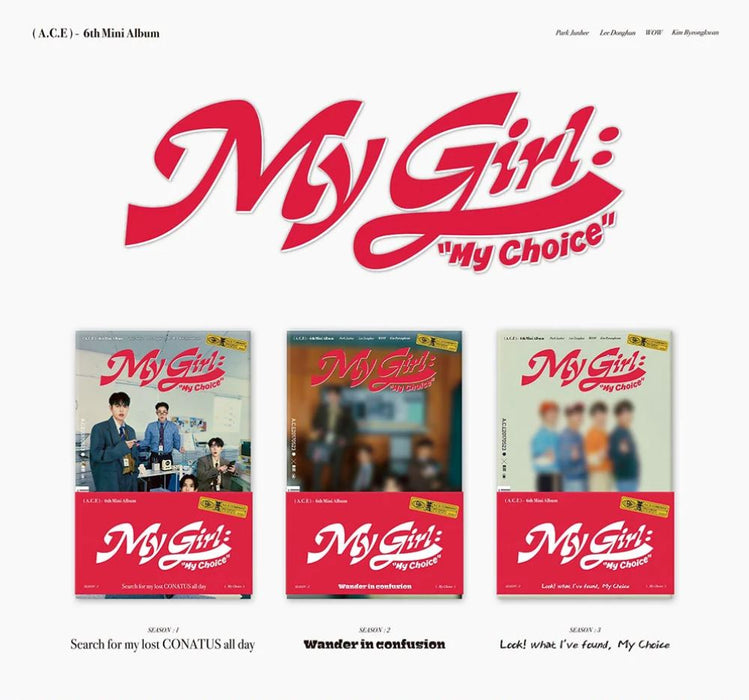 A.C.E - MY GIRL : “MY CHOICE” (6TH MINI ALBUM) POCA ALBUM Nolae