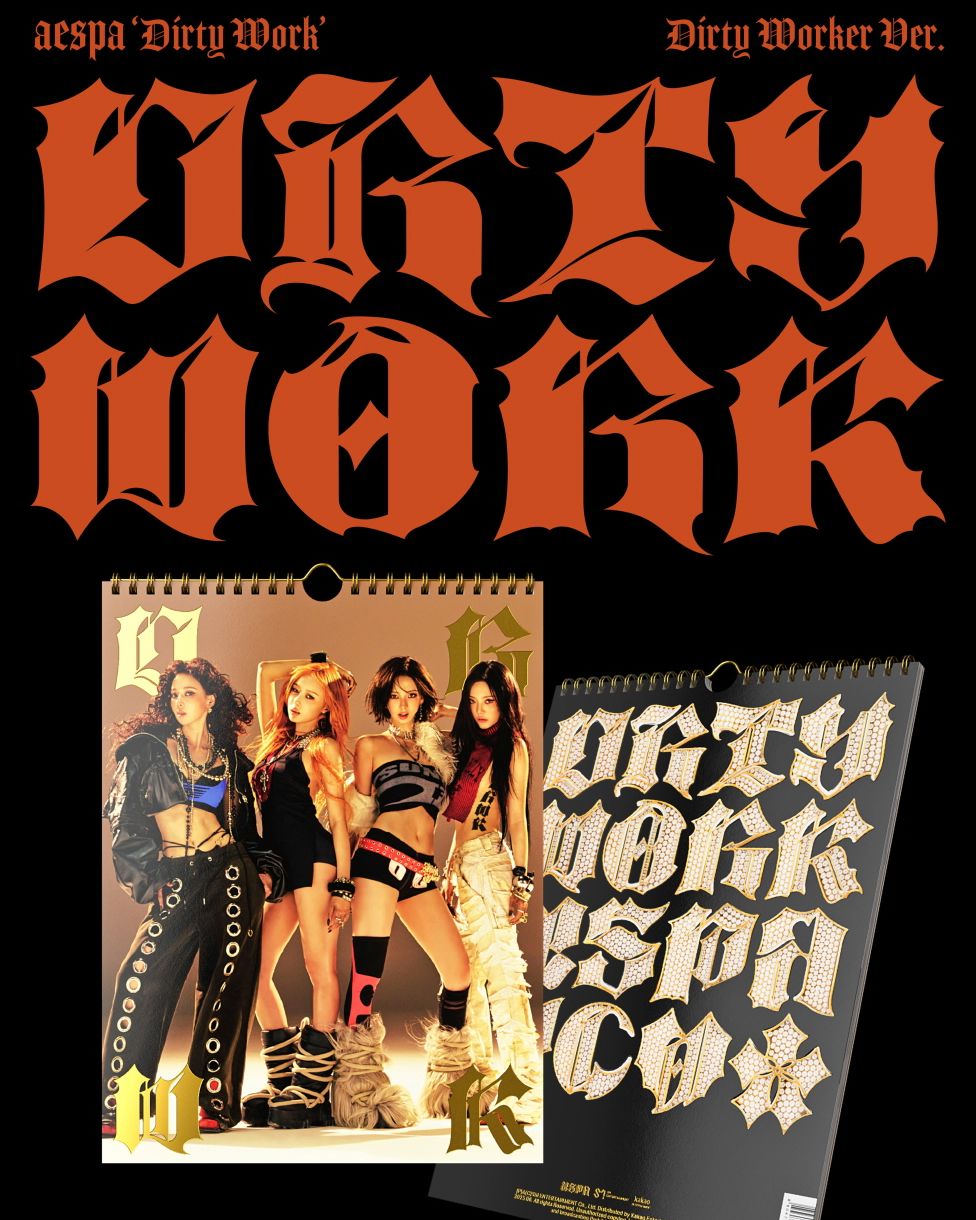 AESPA - DIRTY WORK (DIRTY WORKER) + Weverse Gift Nolae
