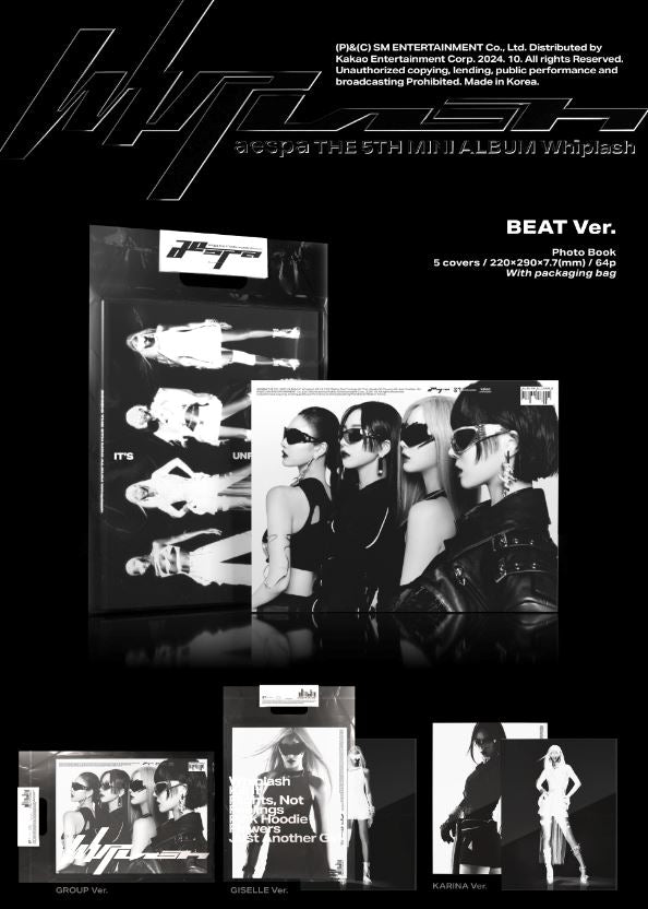 AESPA - WHIPLASH (BEAT) + Soundwave Photocard Nolae