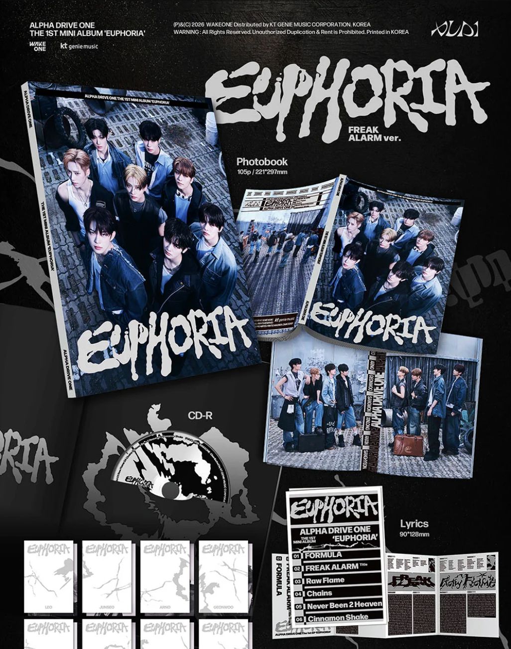 ALPHA DRIVE ONE - EUPHORIA (FREAK ALARM VER.) + Apple Music Photocard Nolae