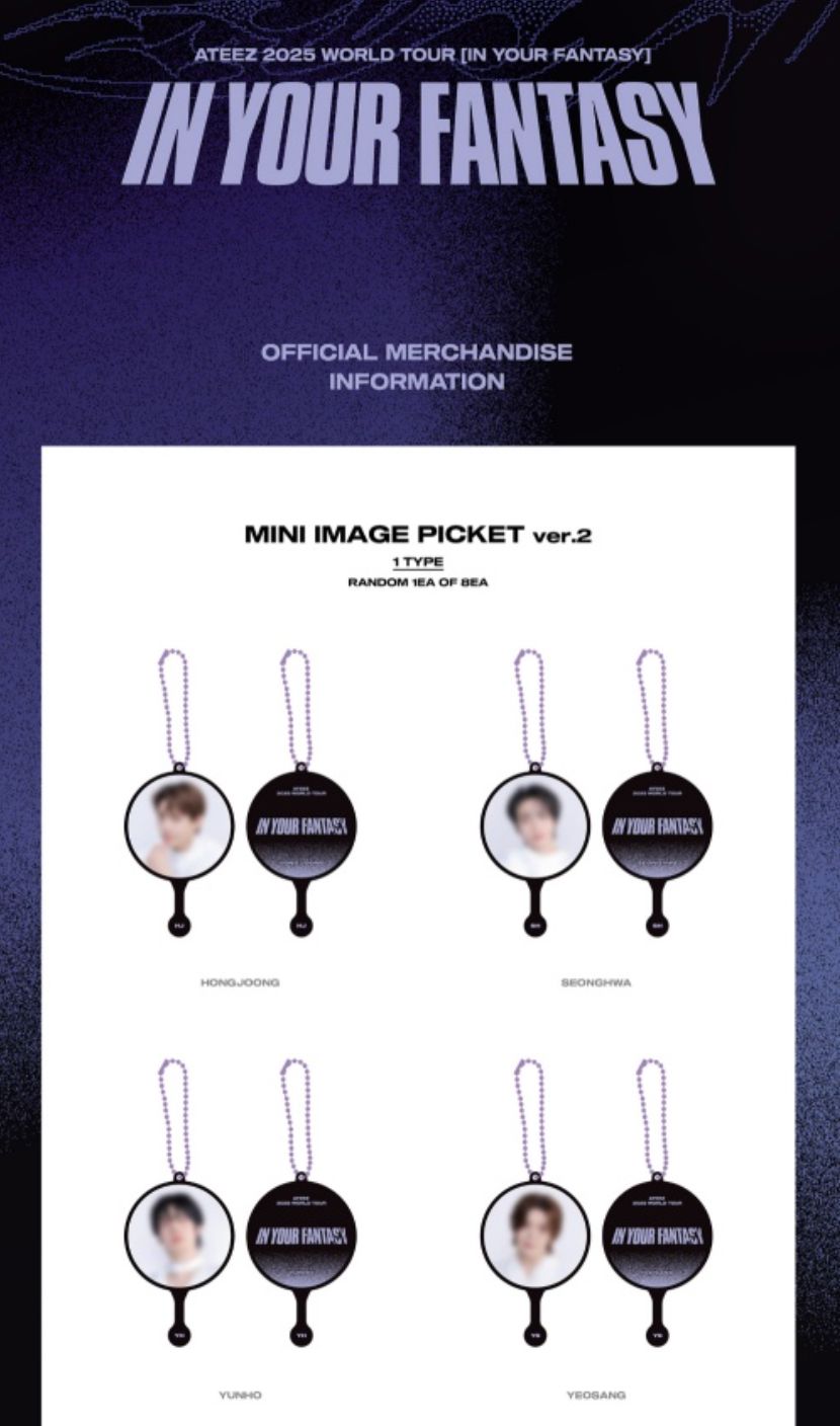 ATEEZ - 2025 WORLD TOUR 'IN YOUR FANTASY' IN INCHEON OFFICIAL MD