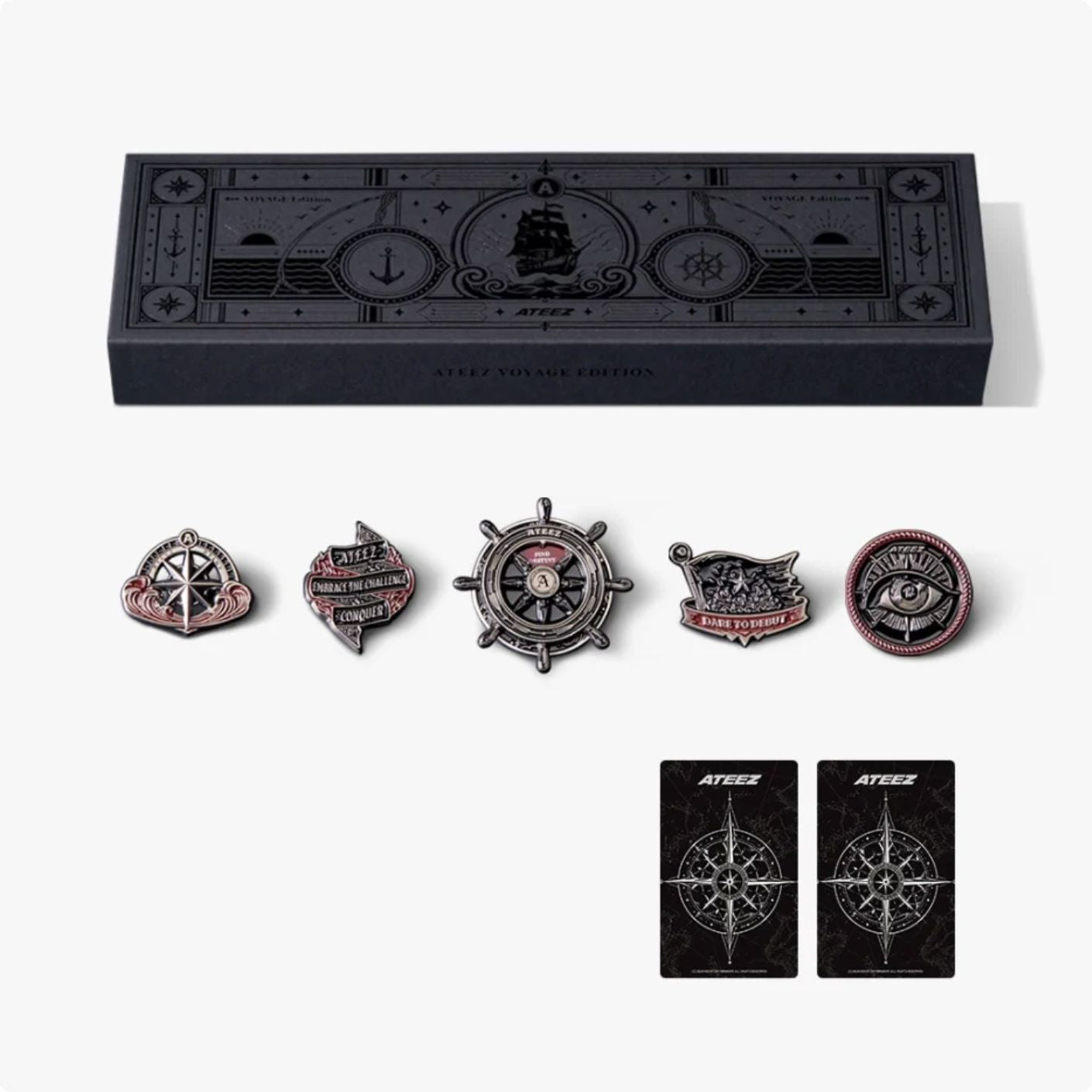 ATEEZ ×FanpIday l Pin Set 封入トレカ サン ATEEZ - ATEEZ X FANPLDAY OFFICIAL MD