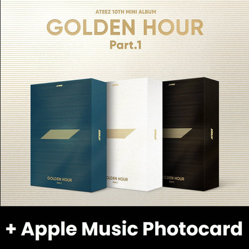 ATEEZ - GOLDEN HOUR : PART 1 (10TH MINI ALBUM) + Apple Music Photocard Nolae