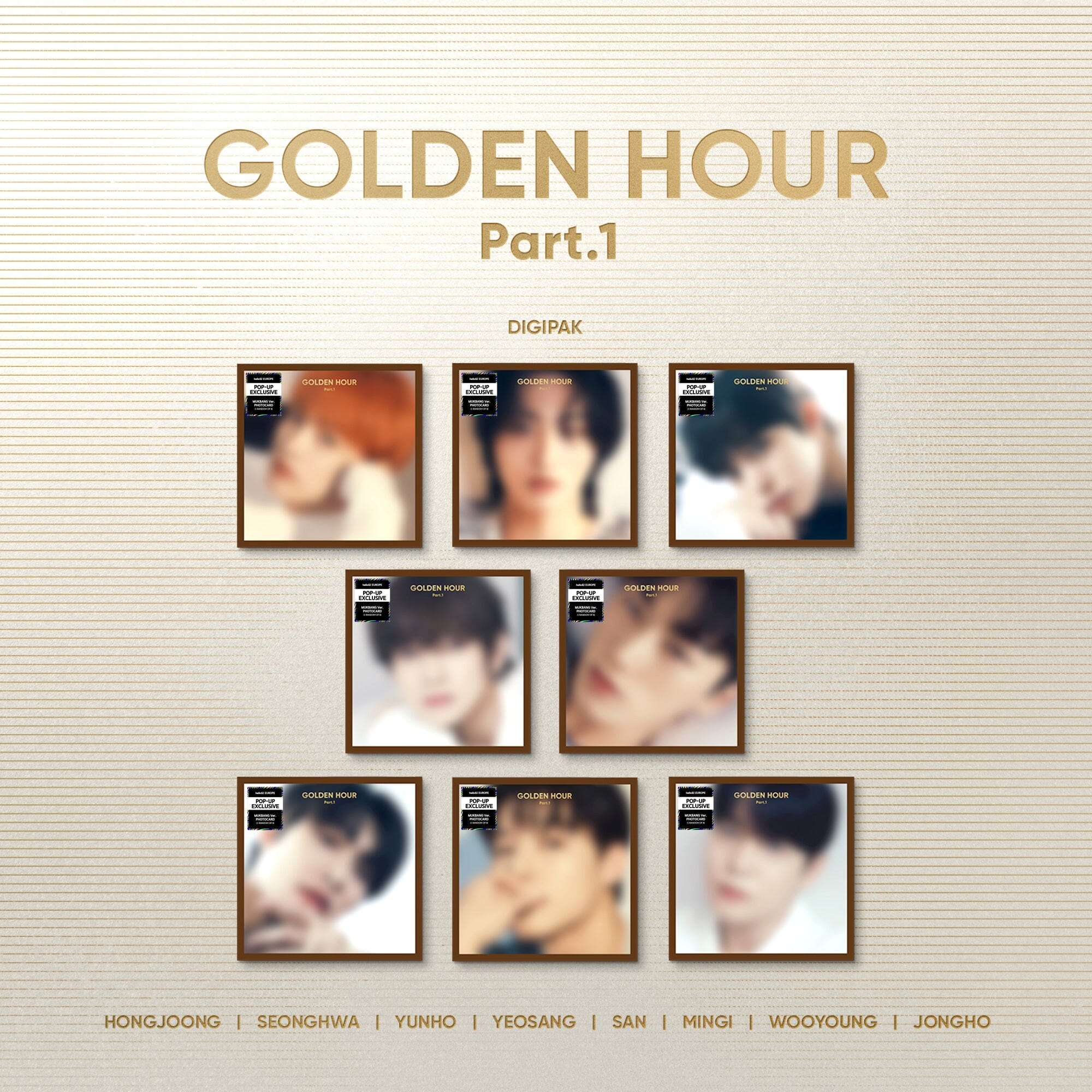 ATEEZ - GOLDEN HOUR : PART 1 (10TH MINI ALBUM) DIGIPAK VER. Nolae