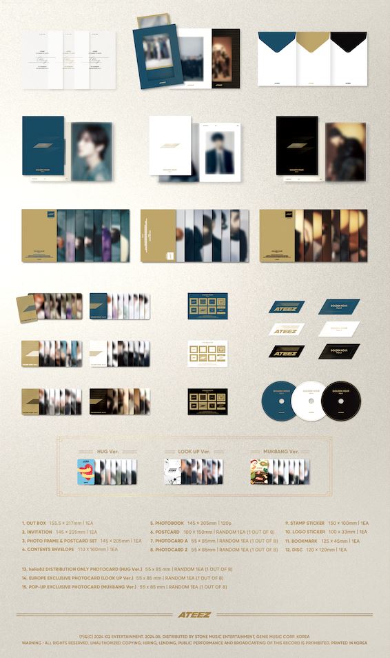 ATEEZ - GOLDEN HOUR : PART 1 (10TH MINI ALBUM) hello82 EU