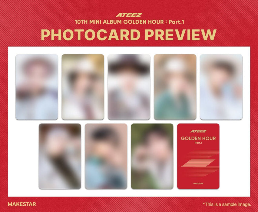 ATEEZ - GOLDEN HOUR : PART 1 (POCA ALBUM) + Random Makestar Photocard Nolae