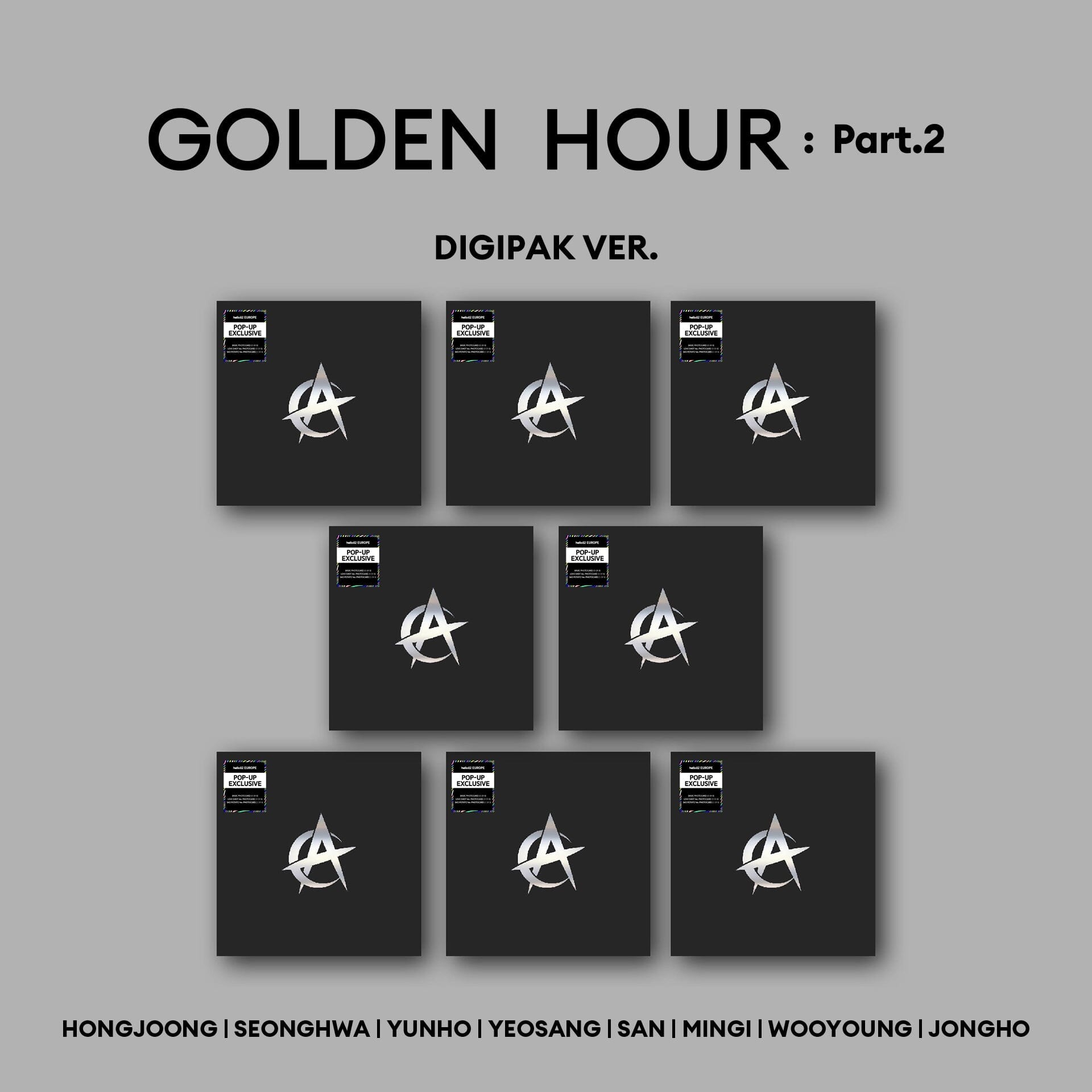 ATEEZ - GOLDEN HOUR: PART.2 (DIGIPAK Ver.) Nolae