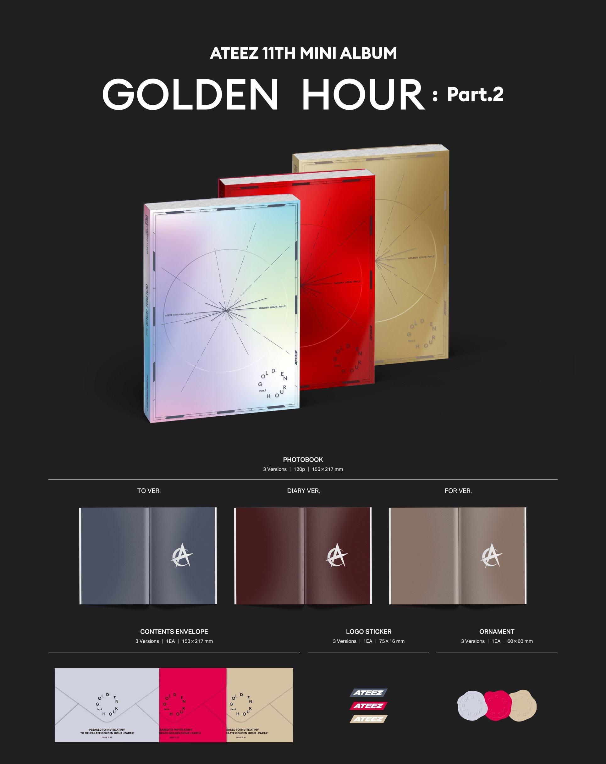 ATEEZ - GOLDEN HOUR: PART.2 (Pop-up Exclusive) Nolae