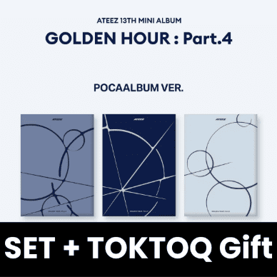 ATEEZ - GOLDEN HOUR : PART.4 (POCA ALBUM) SET + TOKTOQ Gift Nolae