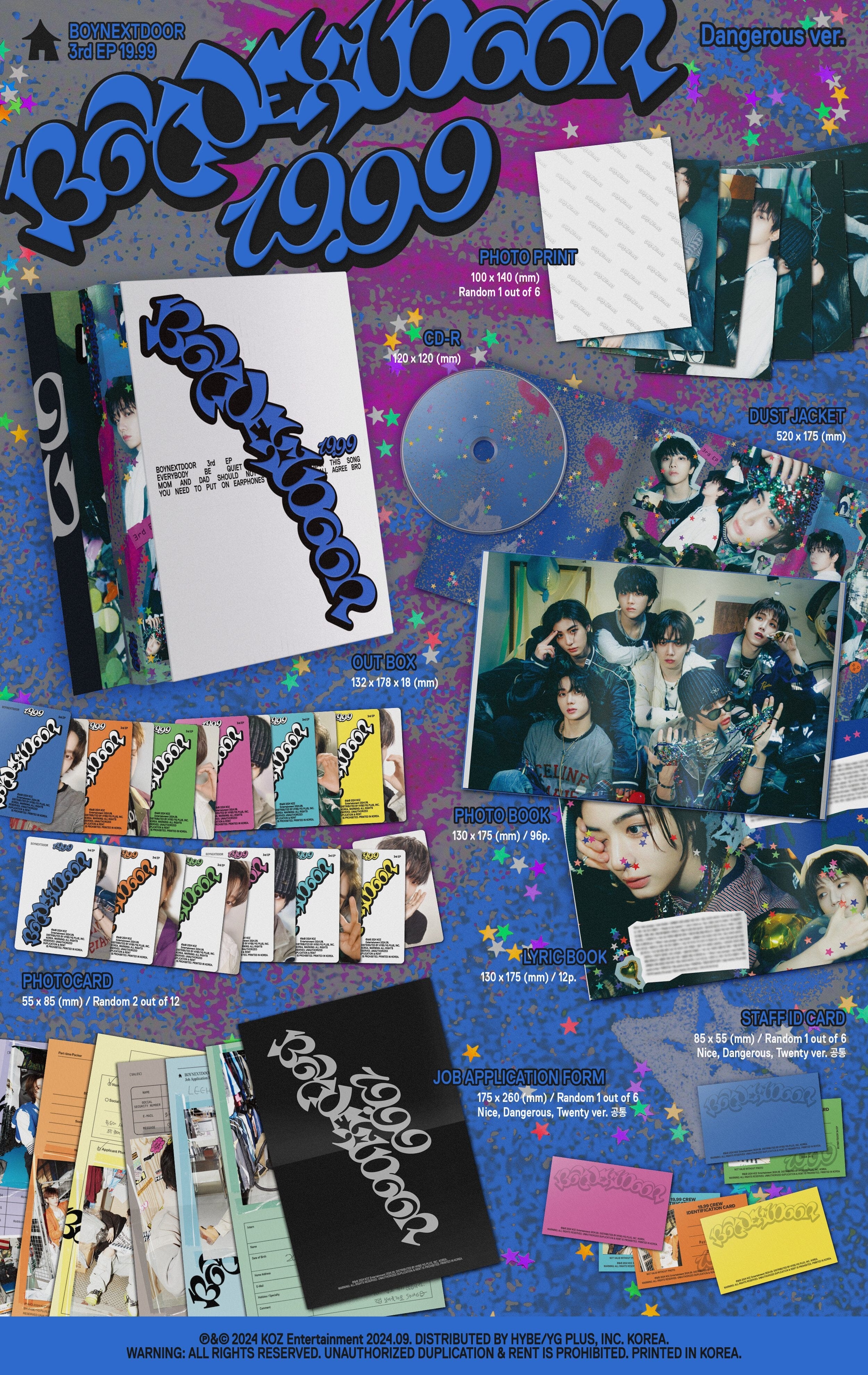 BOYNEXTDOOR - 19.99 (3RD EP) SET + Weverse Gift Nolae