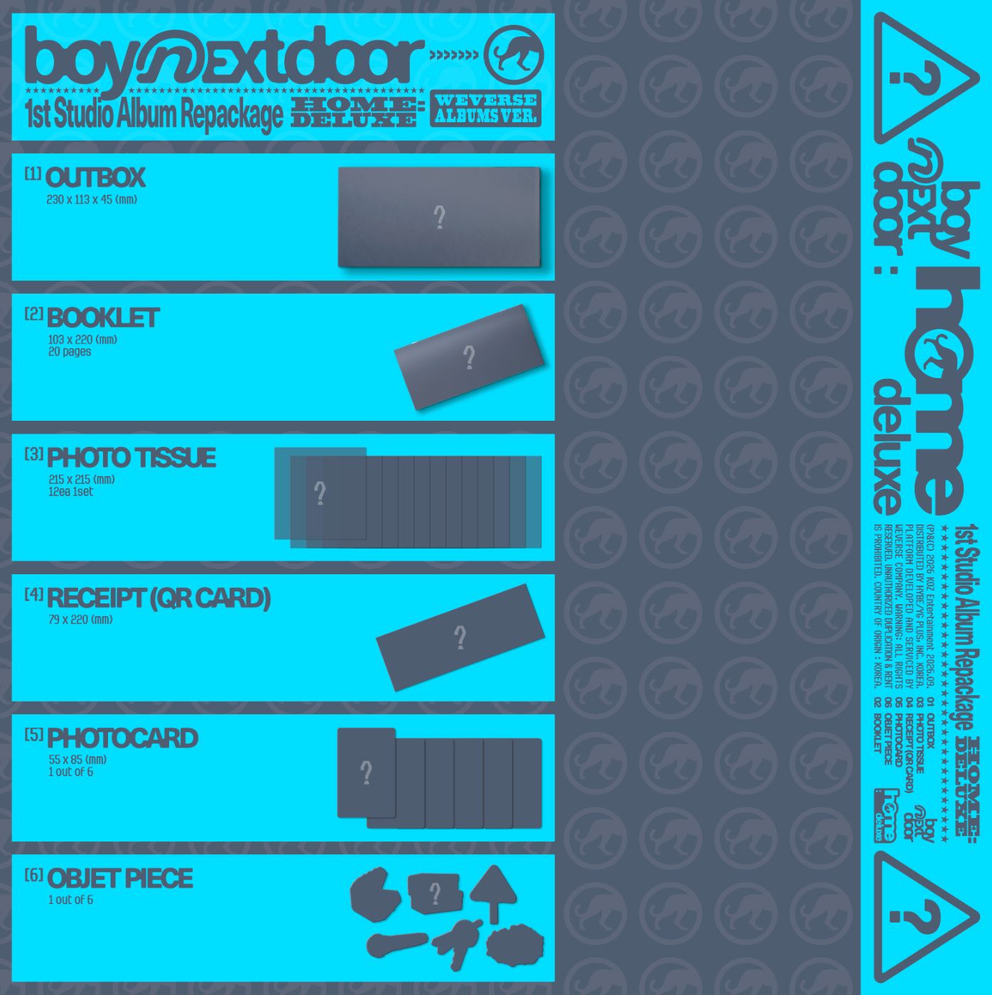 BOYNEXTDOOR - HOME : DELUXE (WEVERSE ALBUMS VER.) Nolae