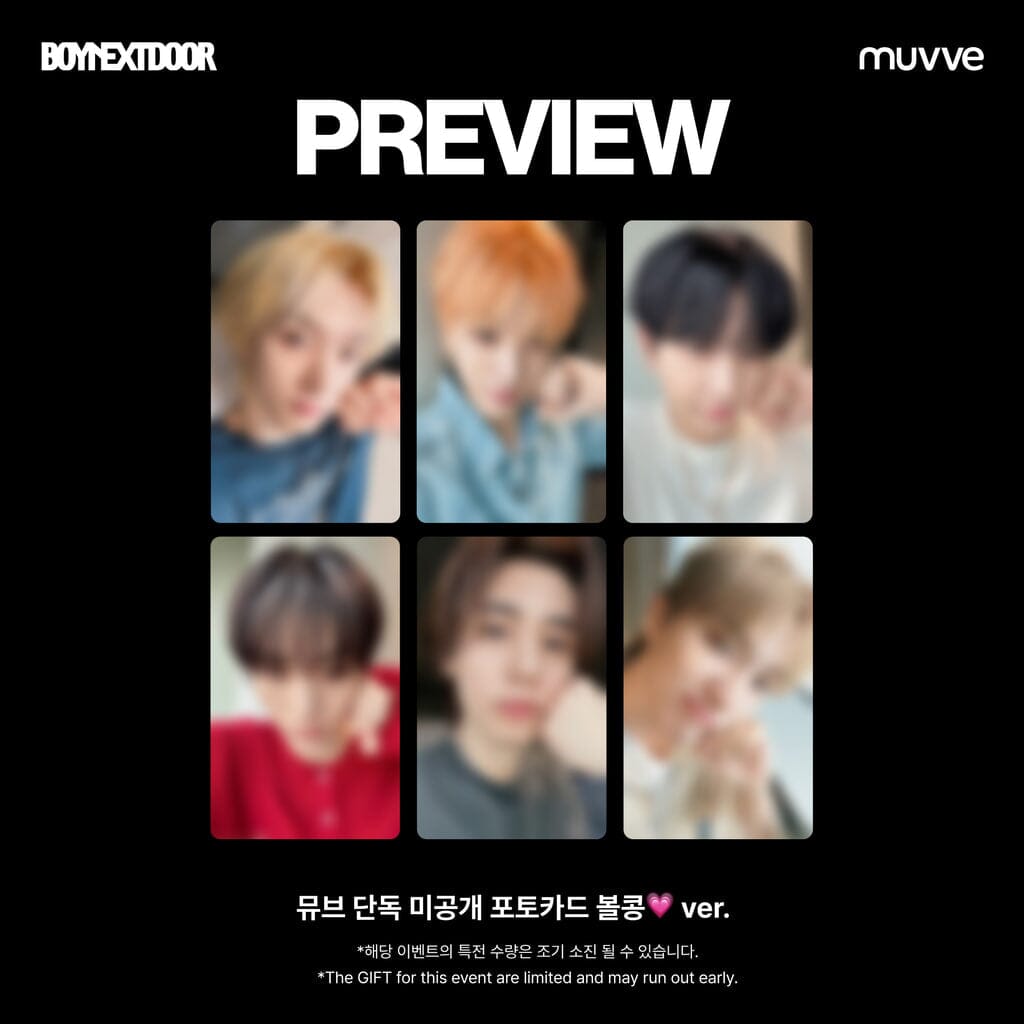 BOYNEXTDOOR - THE ACTION + POB MUVVE PHOTOCARD Nolae