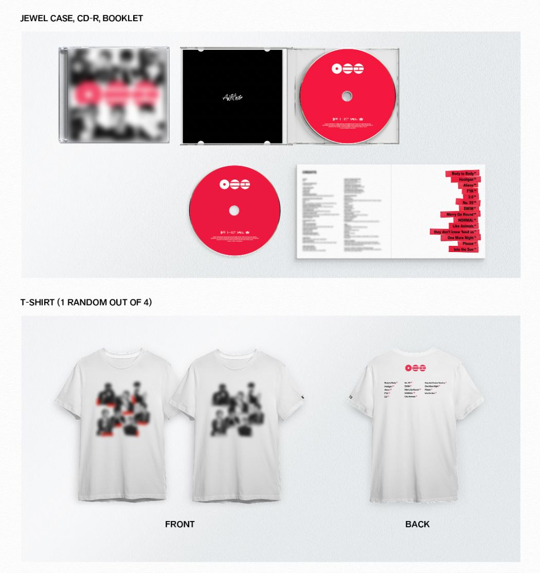 BTS ARIRANG T-shirt CD Box Set 白 BTS - ARIRANG (T-SHIRT CD BOX SET)