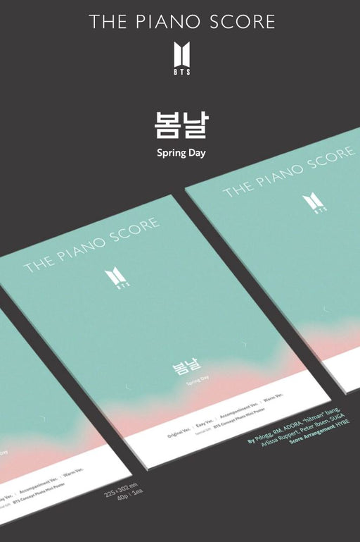 BTS - THE PIANO SCORE : SPRING DAY Nolae
