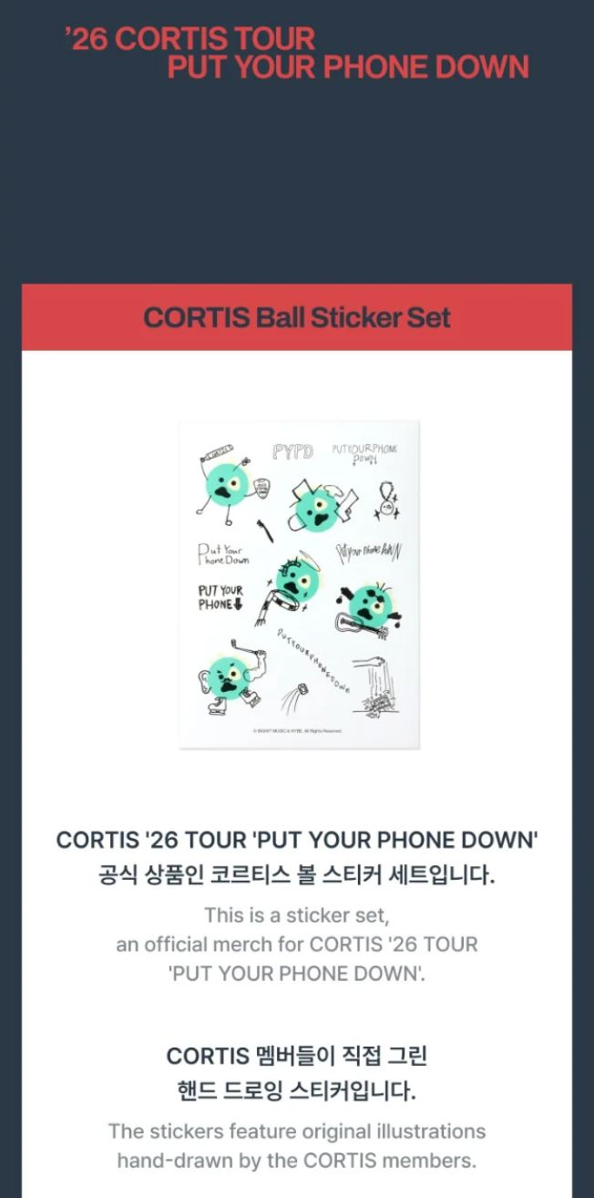 CORTIS - '26 CORTIS TOUR : PUT YOUR PHONE DOWN MD Nolae
