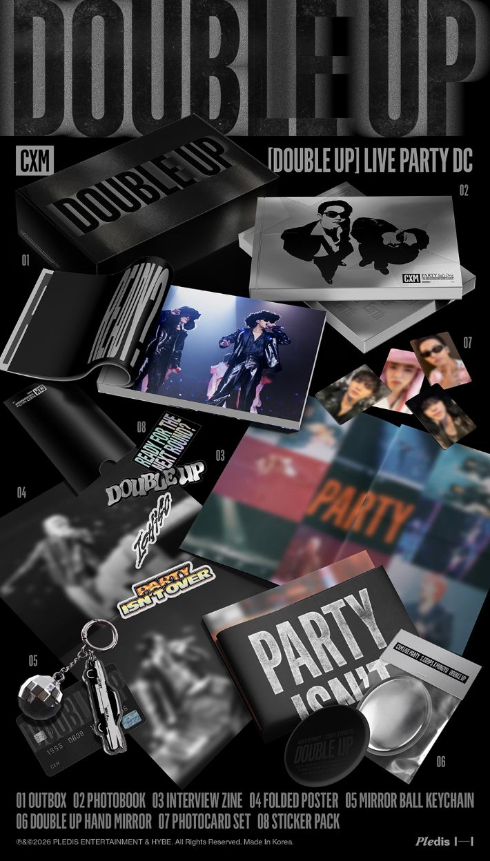 CXM (SEVENTEEN) - DOUBLE UP (LIVE PARTY DC) + Instant Photo Set Nolae