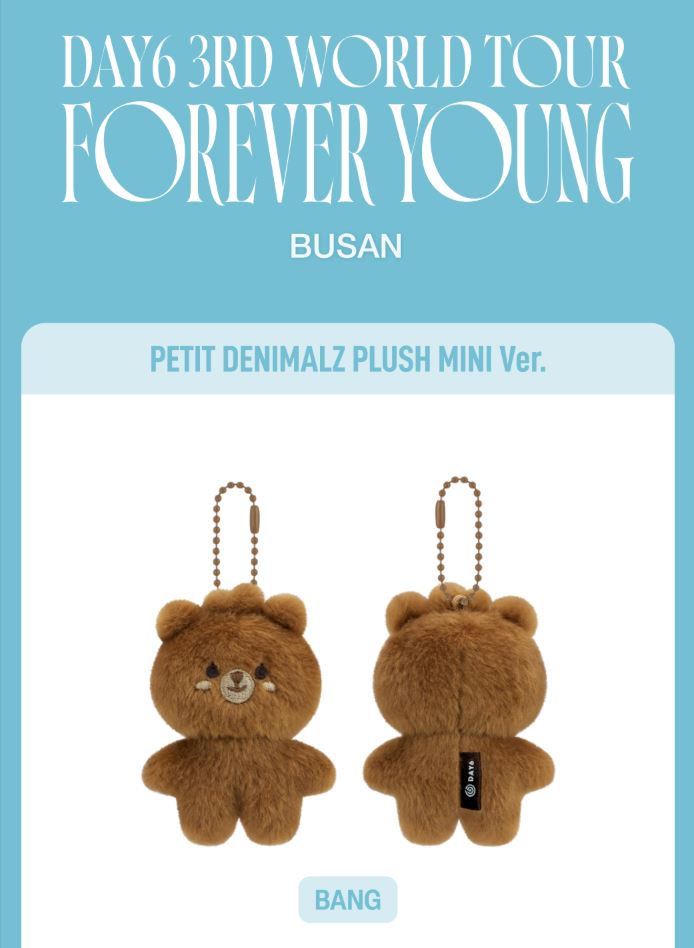 DAY6 - PETIT DENIMALZ PLUSH MINI VER. (3RD WORLD TOUR 'FOREVER YOUNG') Nolae