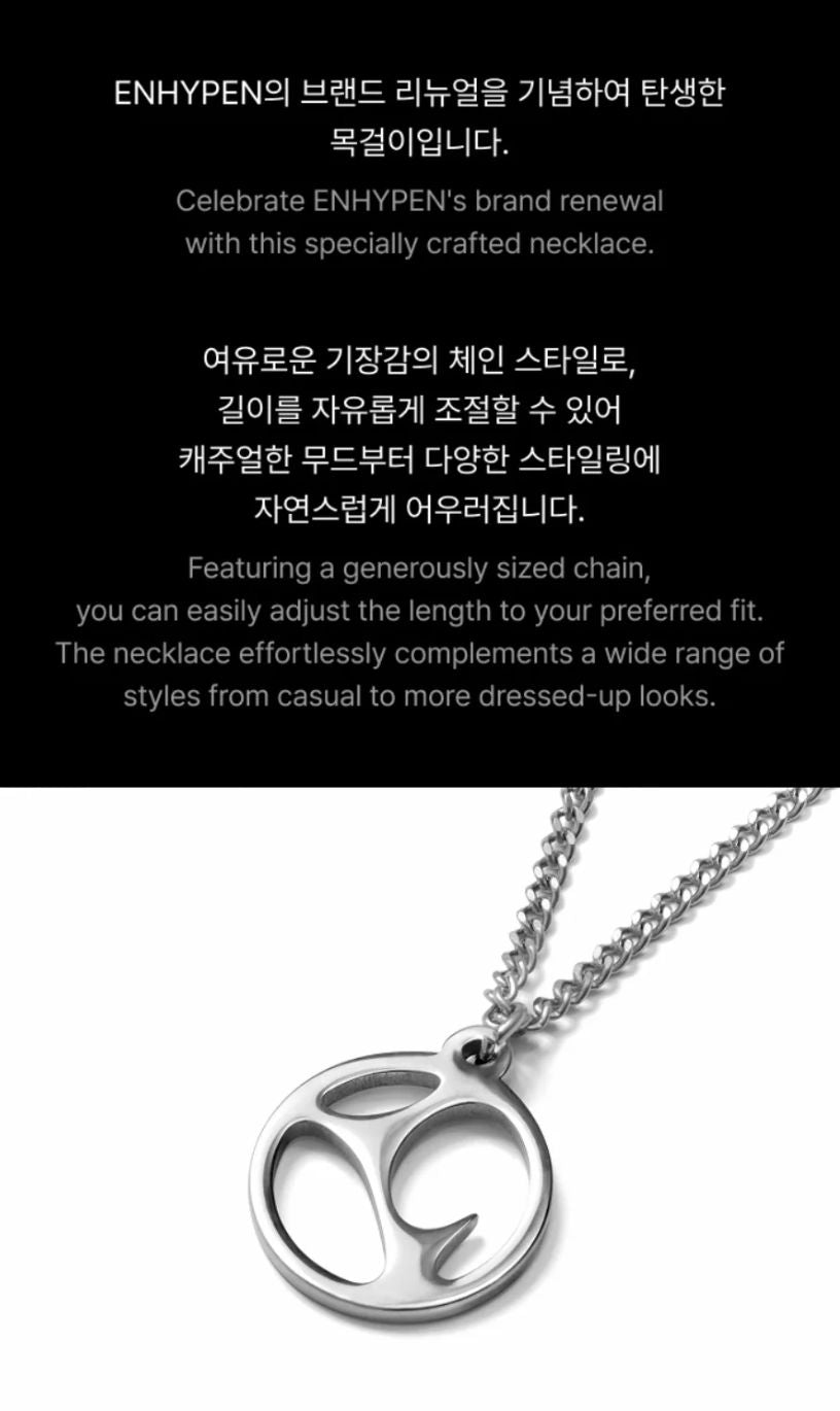 ENHYPEN - NECKLACE & EARRINGS (BRAND RENEWAL OFFICIAL MD) Nolae