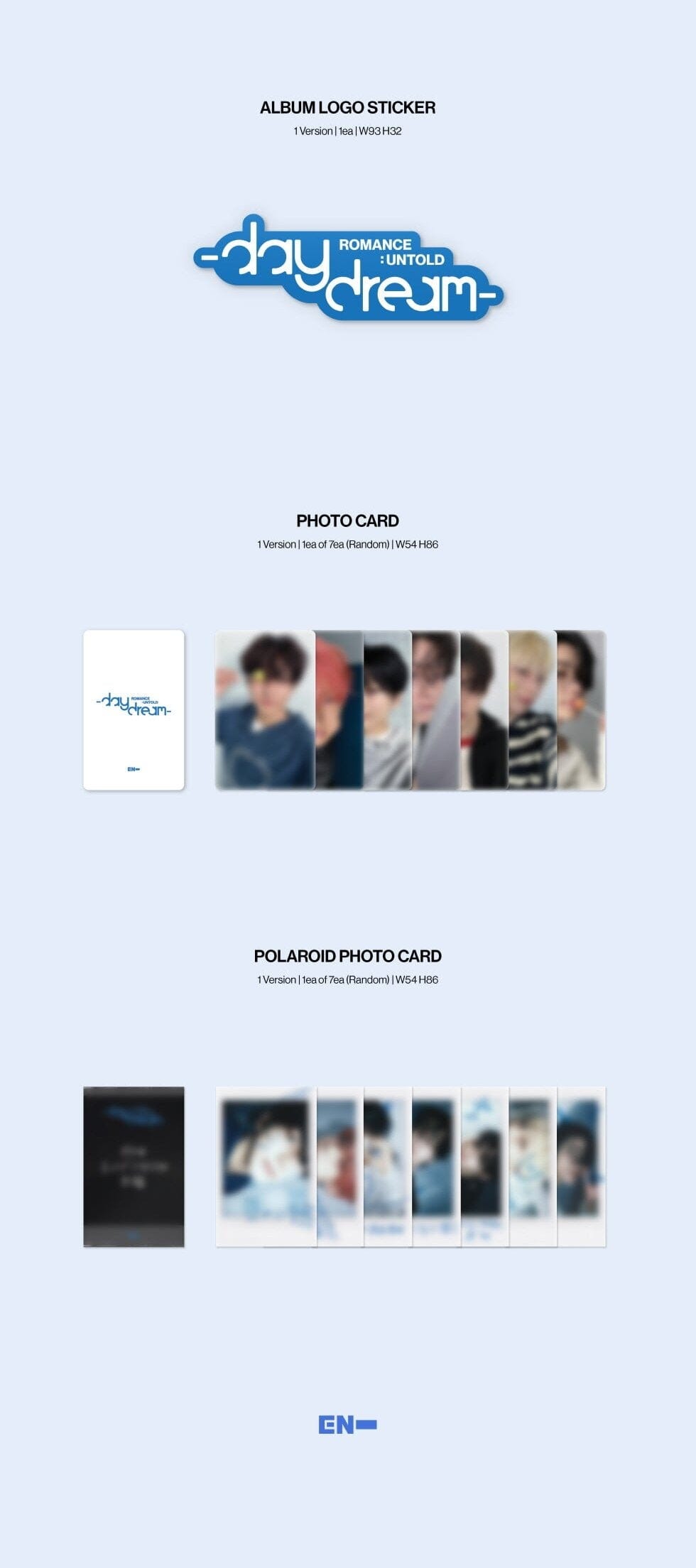 ENHYPEN - ROMANCE : UNTOLD - DAYDREAM (JAPAN EDITION) + POB SOUNDWAVE PHOTOCARD Nolae